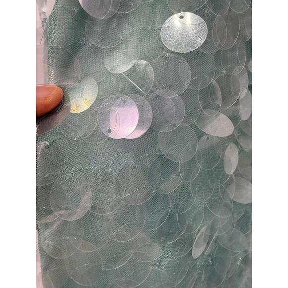 Staud Blue Casey Dress Size 0 with Missing Sequins - Picture 11 of 14